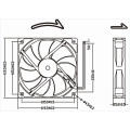 Hochgeschwindigkeits 12025 120mm DC-Ventilator 24V 0.3A für das Abkühlen der industriellen Ausrüstung